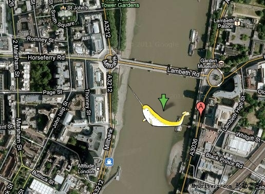 Google Maps惊现神兽 黄色独角鲸粉色大象