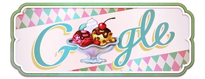 Google今日涂鸦：圣代冰淇淋发明119周年