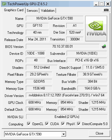 GeForce GTX 590双卡四路SLI搭建指南、性能测试