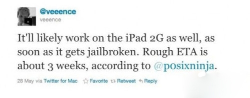 黑客称苹果iPad 2越狱工具三周内发布