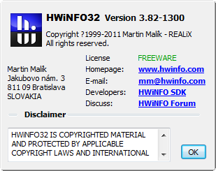 下载：硬件识别利器HWiNFO32/64 3.82版
