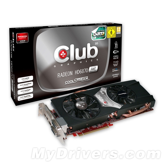 Club 3D也发双芯Radeon HD 6870 Dual
