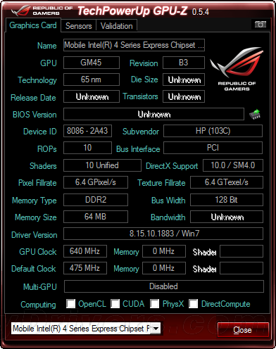爆发式重大更新：GPU-Z 0.5.4发布