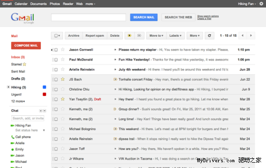 Gmail邮箱同步改版中-Google,Gmail,邮箱,改版