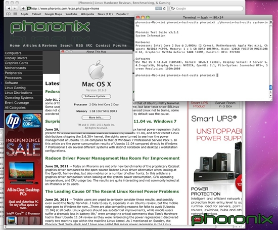 Mac OS X加入操作系统功耗大战