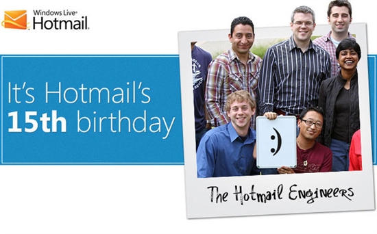 岁月催人老 微软Hotmail已经15岁了