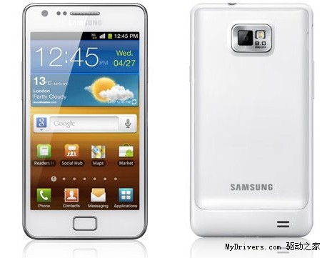 白色版三星Galaxy S II即将开卖