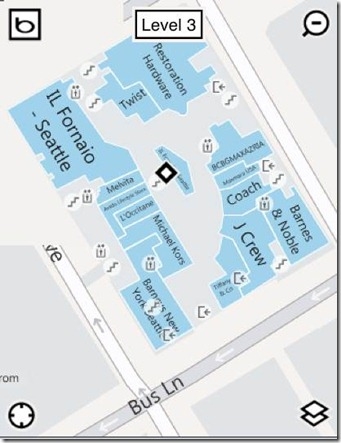 移动版Bing宣布支持商场地图搜索