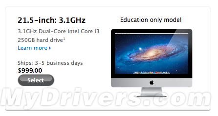 校园专供 苹果悄然发布入门廉价款iMac