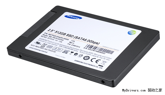 三星首款SATA 6Gbps SSD出货 容量达512GB