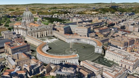 在Google Earth中游览3D版罗马