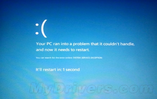“性感”的Windows 8蓝屏