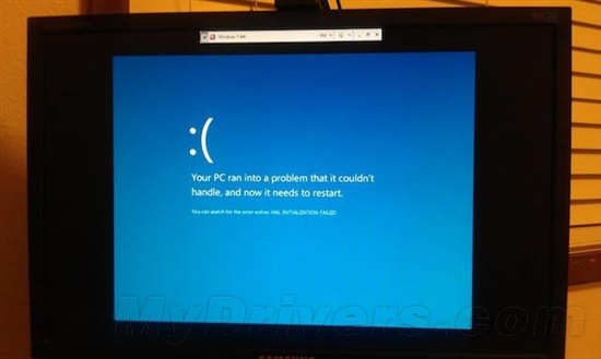 “性感”的Windows 8蓝屏