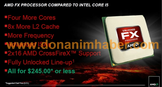 AMD官方推土机幻灯片曝光 价格、对手确认