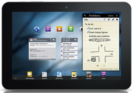 三星Galaxy Tab 8.9平板电脑10月2日正式出货