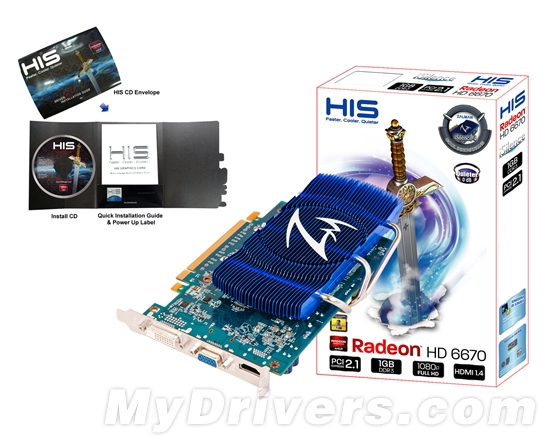 思民三热管：HIS发布纯静音Radeon HD 6670