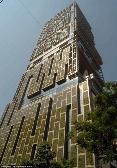 风水不佳 印度首富弃住世界最昂贵27层豪宅