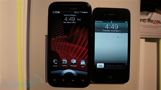 组图：HTC发布双核720p旗舰手机Rezound