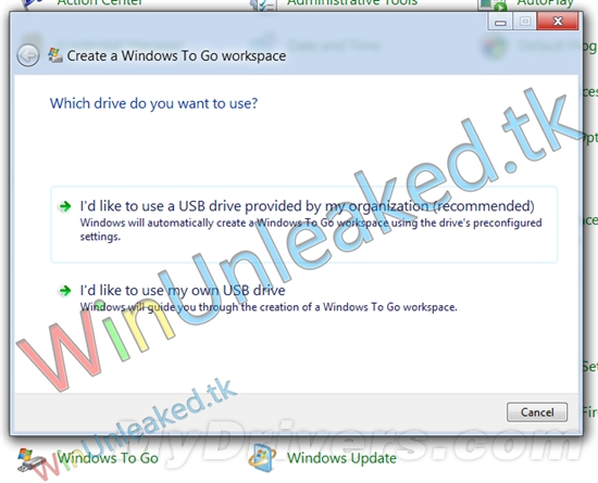 Windows 8 Beta可直接在U盘中运行 截图曝光