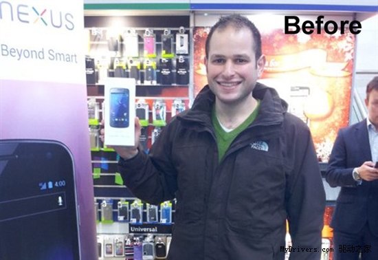 Galaxy Nexus英国首位顾客竟拿到工程机