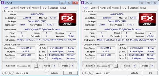 CPU-Z 1.59发布！完善支持推土机、SNB-E
