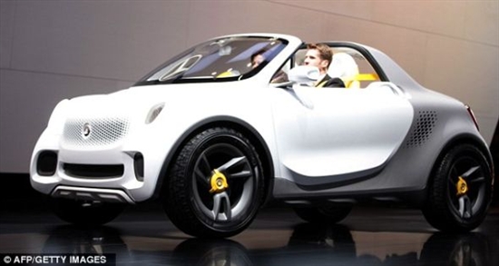 Smart微型电动概念车亮相：最高时速128公里