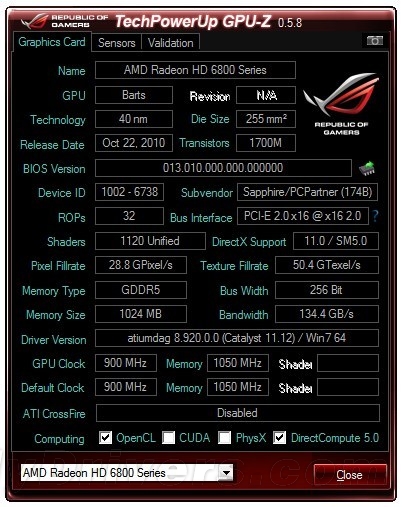GPU-Z 0.5.8发布 可检测费米/南岛GPU质量