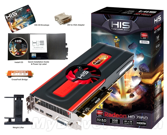 HIS Radeon HD 7950第一时间登陆国内市场