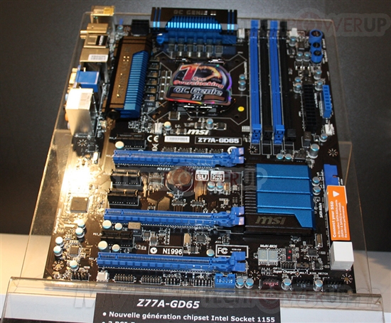 零售版微星Z77A-GD65主板亮相