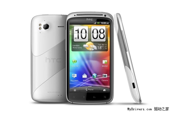 搭载Android 4.0 白色HTC Sensation袭荷兰
