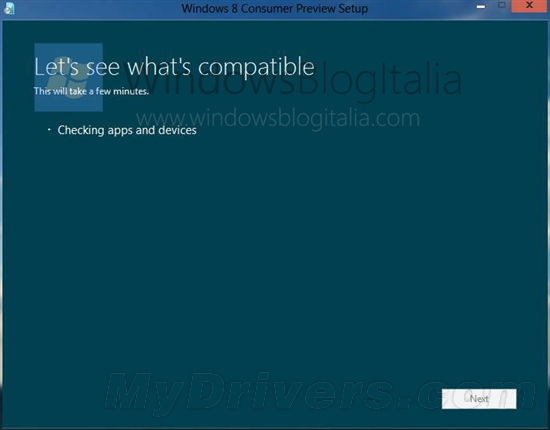 Windows 8 Beta变身“消费者预览版”？安装截图泄露