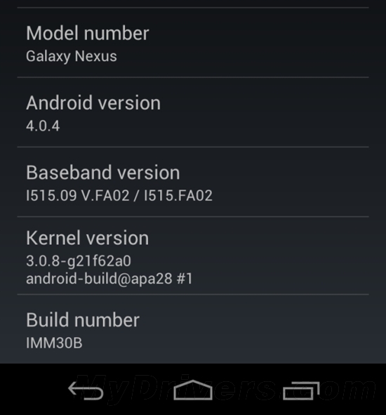 Galaxy Nexus新系统Android 4.0.4曝光