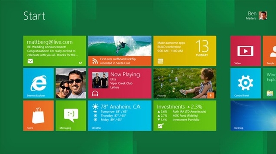 Windows 8首批预装应用程序曝光