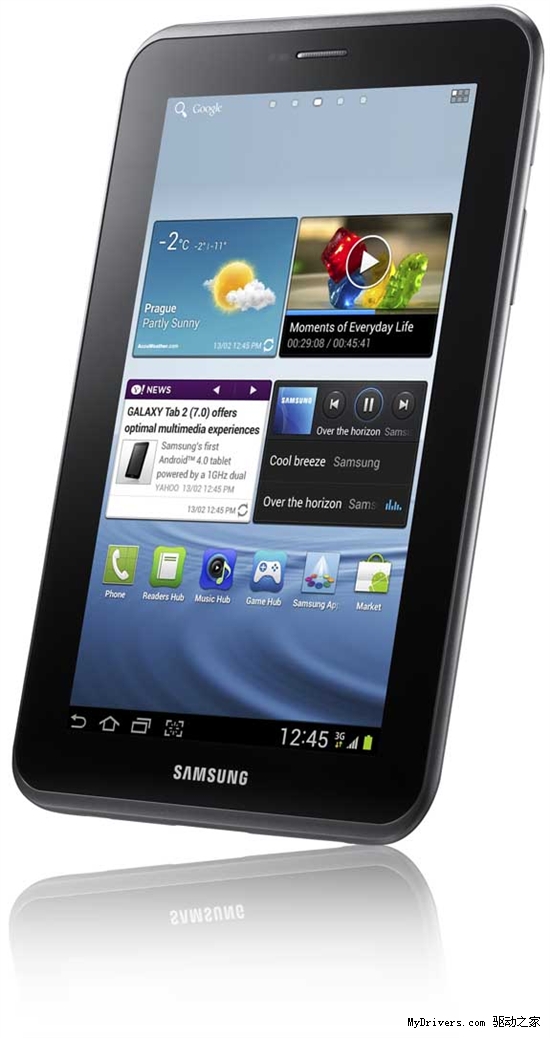 搭载4.0系统 三星推Galaxy Tab 2