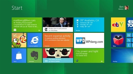 Windows 8消费者预览版小窥报告