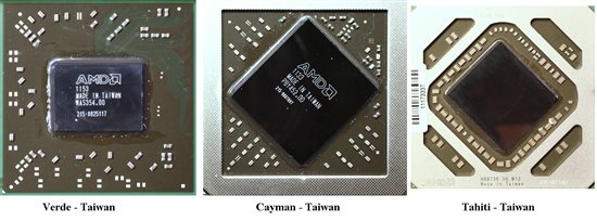 AMD Radeon HD 7800小花絮：核心非台积电制造？