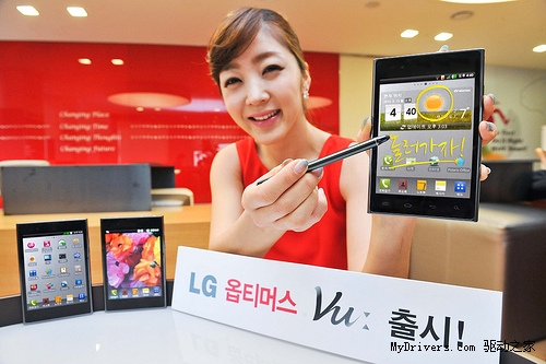 LG巨屏新机Optimus Vu韩国开卖 售价5640元