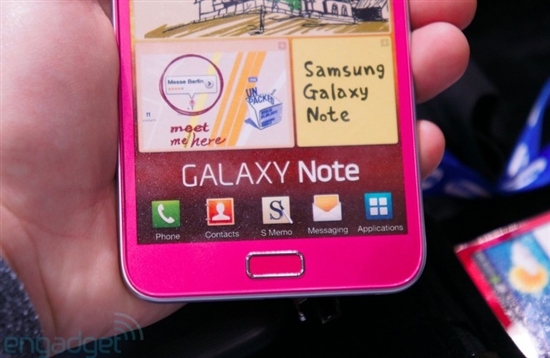 MM最爱？5.3寸Galaxy Note粉色版亮相