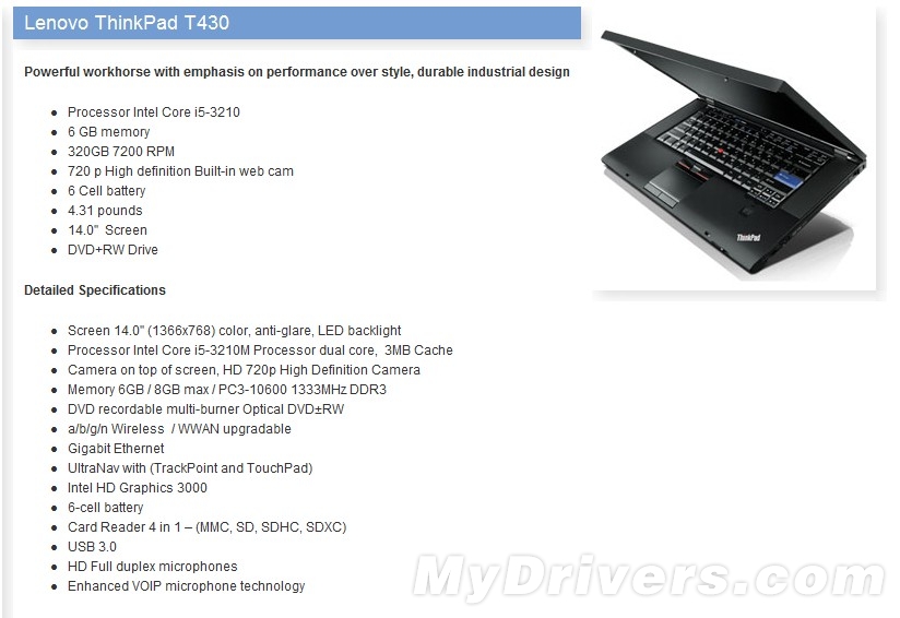 联想thinkpadt430首曝6gb内存配ivb处理器