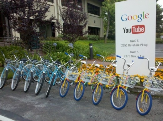 Google更新山寨城总部1000辆自行车