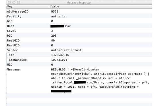 Mac OS X 10.7.3曝漏洞：明文记录用户密码