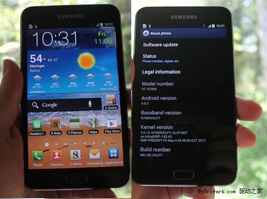 Galaxy NoteйٷAndroid 4.0