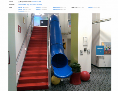 Google全球办公室里的滑梯刺激度大排名