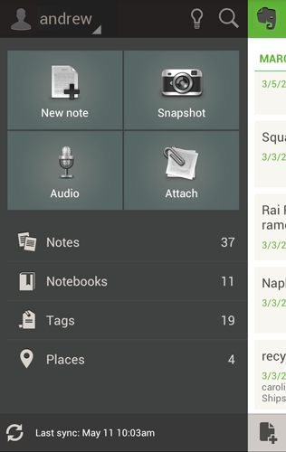 Android版Evernote 4.0更新