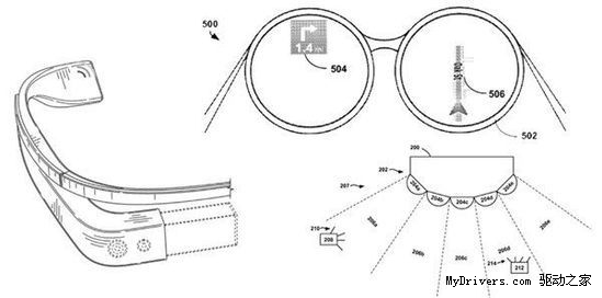 Google眼镜获四项专利 采用微型投影仪