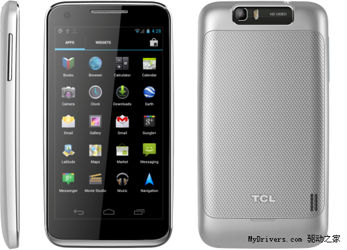 TCL推4.5寸720p手机：1999元+德仪4460双核