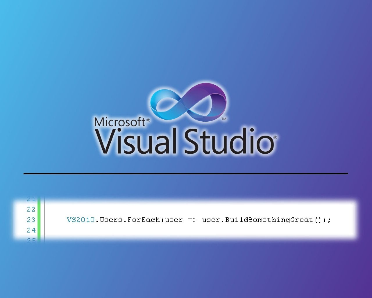 visualstudio2010精美壁纸图