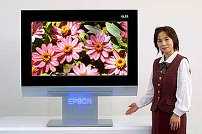 Epson展示40英寸OLED TV