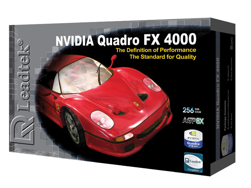 Quadro FX 4000高清晰产品照曝光