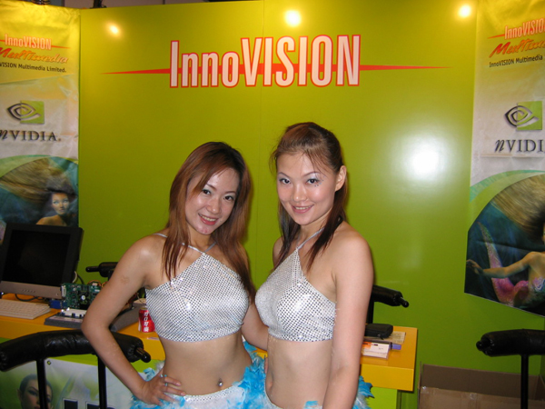 Computex2004速递：InnoVISION展台的nVIDIA美人鱼秀